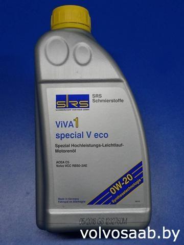 Синтетическое моторное масло Viva 1special eco V 0W-20 (1л)